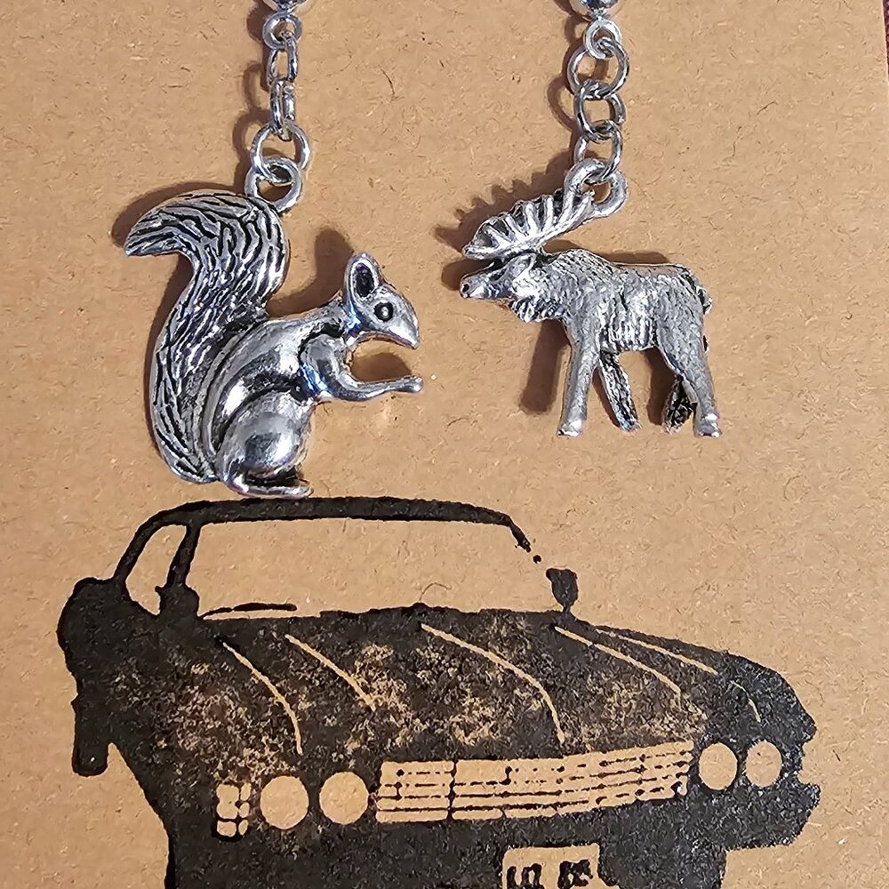 SPN Inspired Moose & Squirrel Earrings